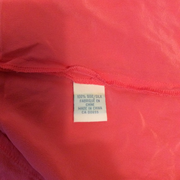 Vintage 90’s smart set 100% silk coral halter top - Picture 5 of 5